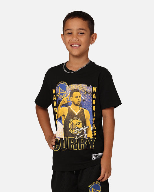 NBA Kids' Golden State Warriors Steph Curry Ashland Vintage T-Shirt Black