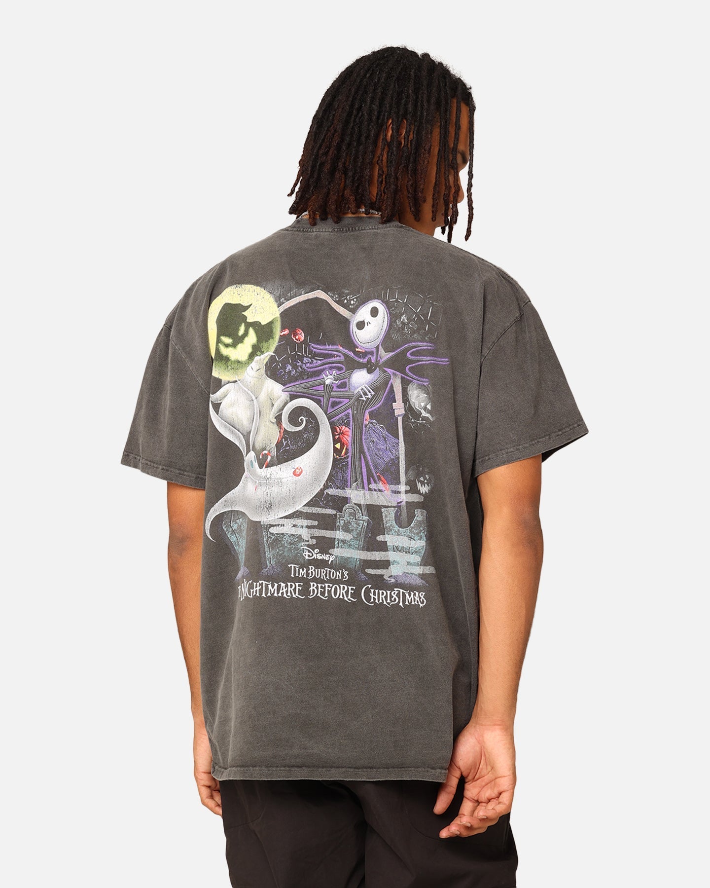 Goat Crew X The Nightmare Before Christmas Group Heavyweight Vintage T-Shirt Black Wash