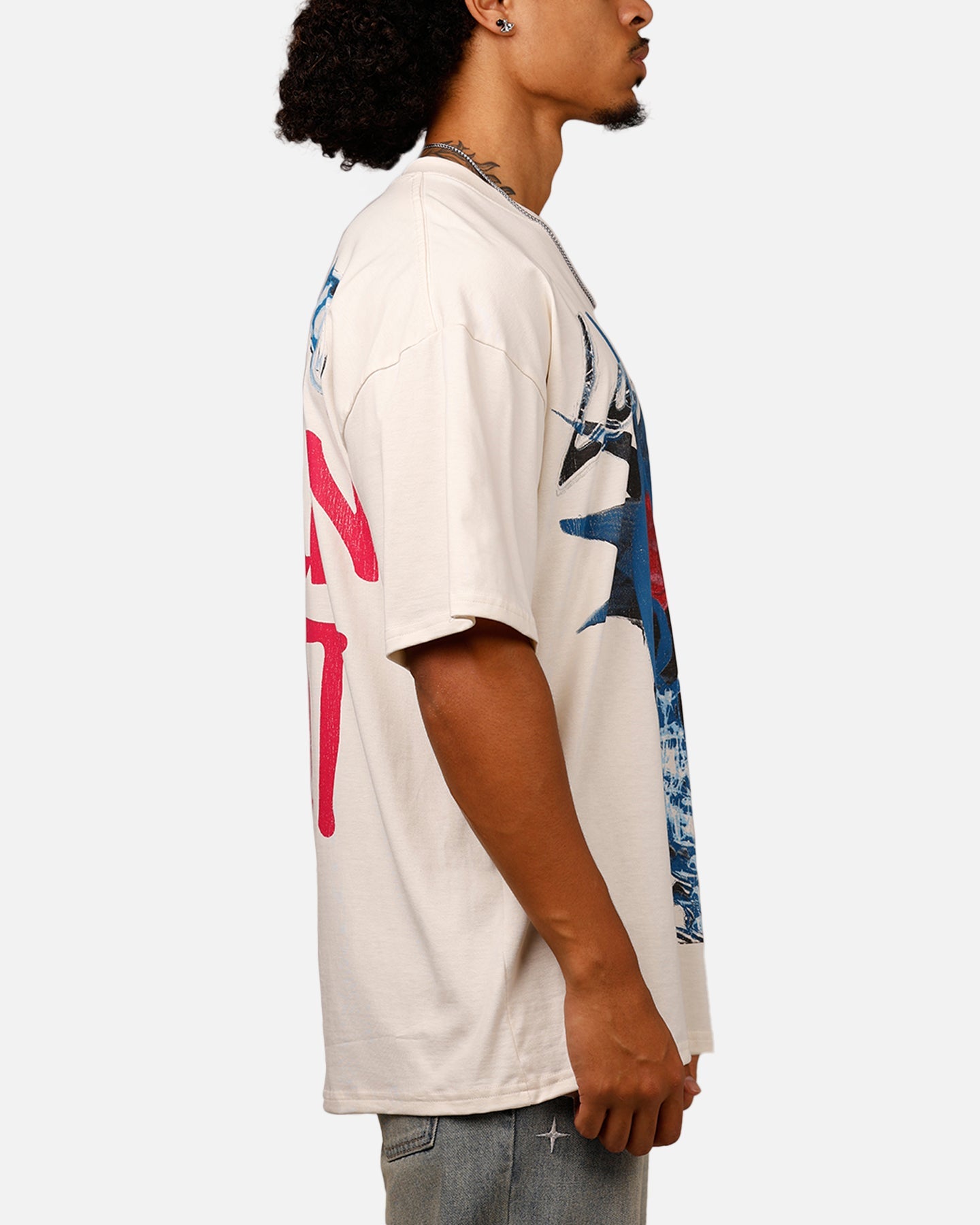 Loiter Brain Rot Vintage T-Shirt Off White