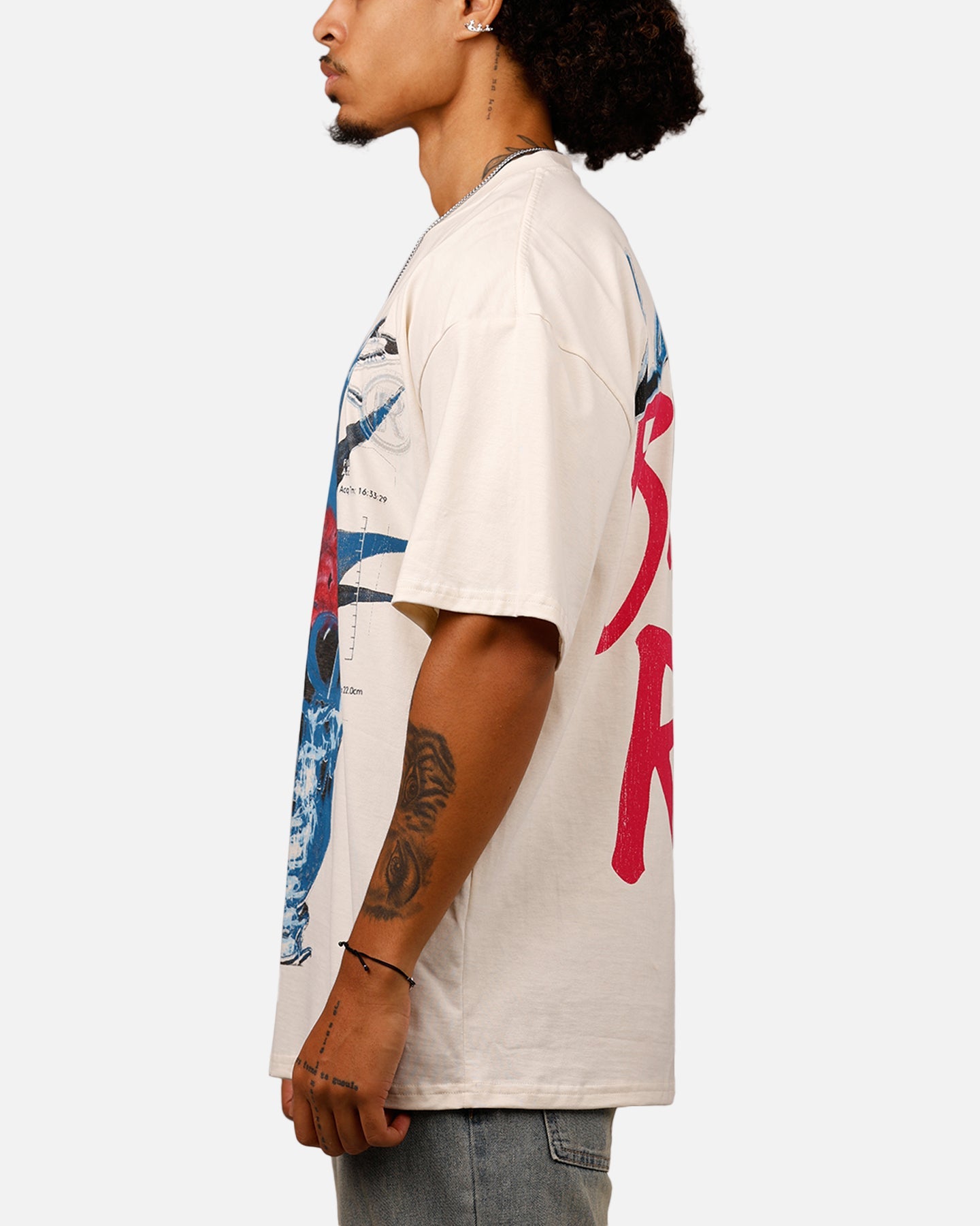 Loiter Brain Rot Vintage T-Shirt Off White