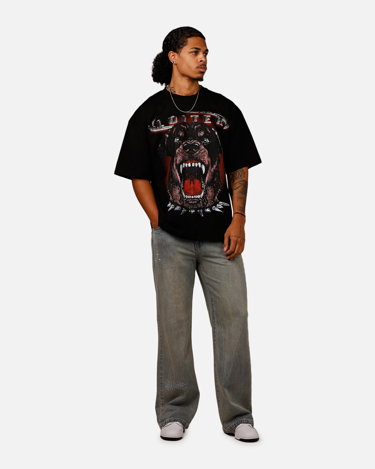 Loiter Dog House Vintage T-Shirt Black