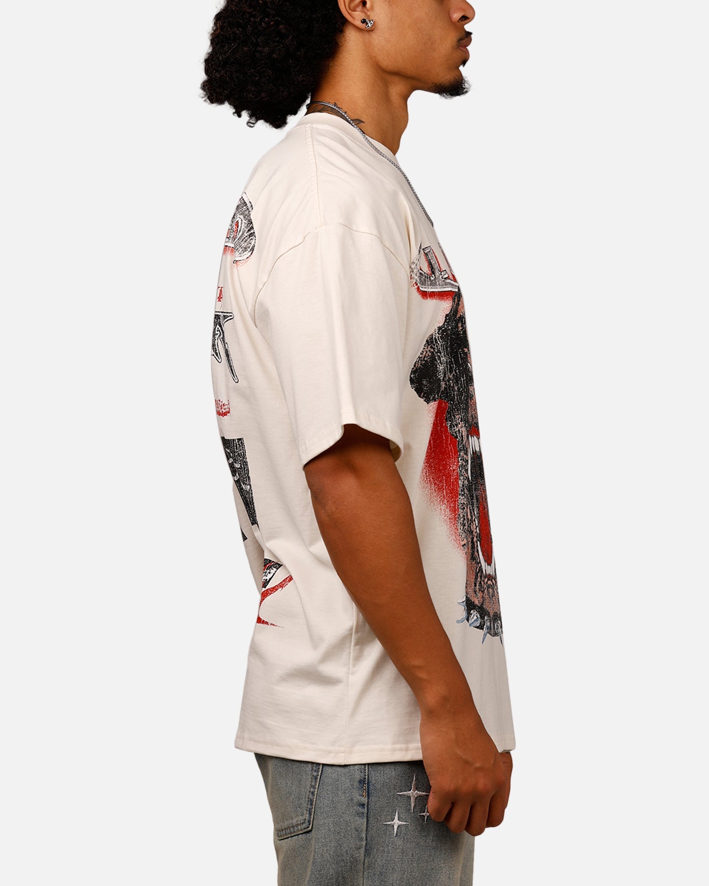 Loiter Dog House Vintage T-Shirt Off White