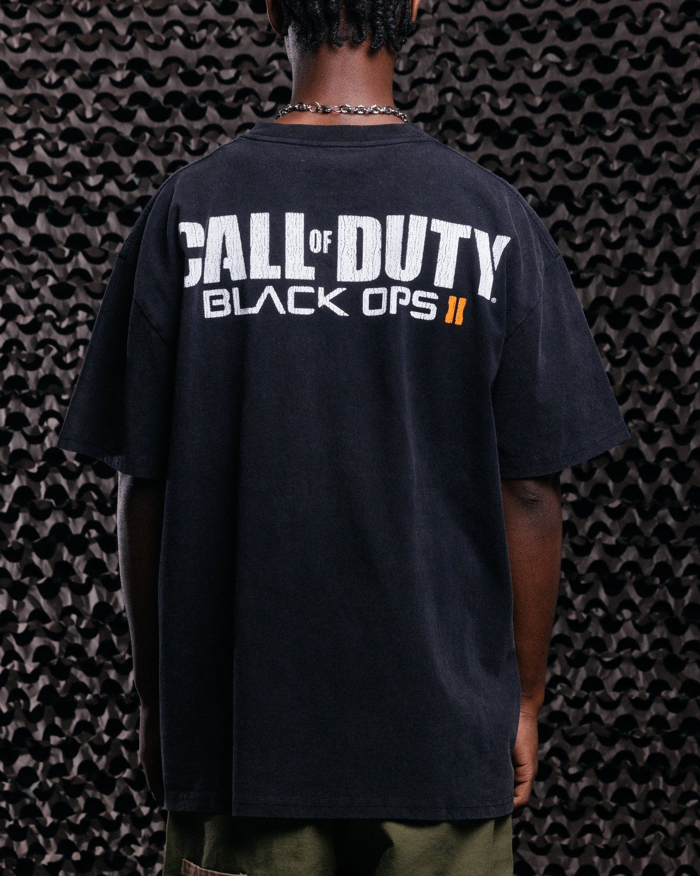 Goat Crew X Call Of Duty Black Ops 2 Vintage T-Shirt Black Acidwash