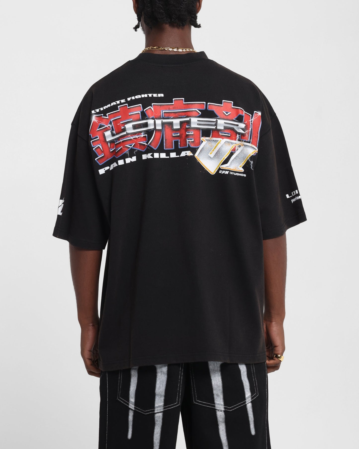 Loiter Fighter Vintage T-Shirt Vintage Black