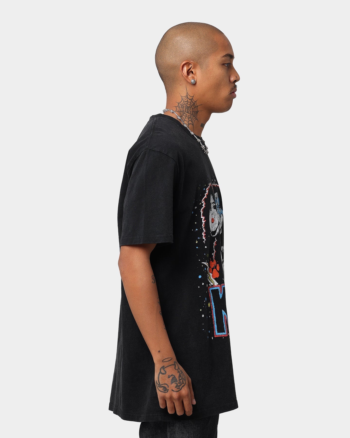 Bravado Faces Short Sleeve Vintage T-Shirt Washed Black