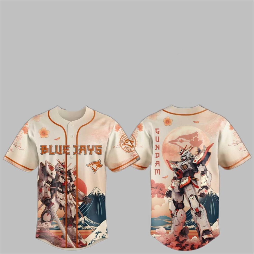 2025 Gundam Blue Jays Japan Jersey - Grishko.com
