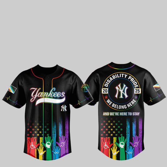 2025 NY Yankees Pride Month Baseball Jersey - Grishko.com