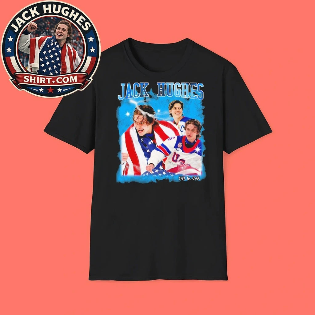1 41 Ice Cold Gold Sealed Forever the Jack Hughes Graphic T-Shirt