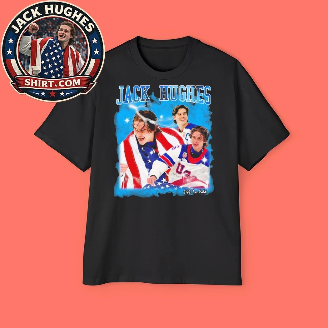 1 41 Ice Cold Gold Sealed Forever the Jack Hughes Graphic T-Shirt