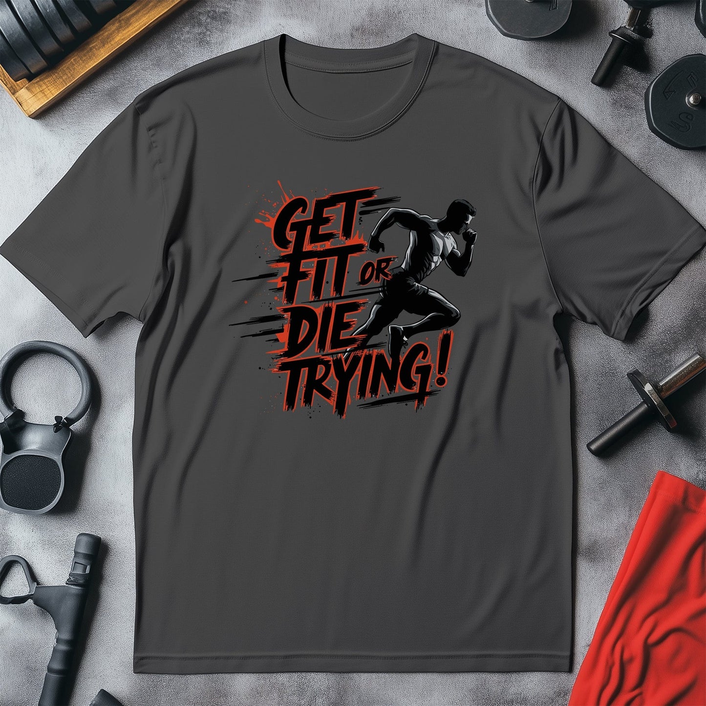 Gym 1 Get fit die trying T-Shirt