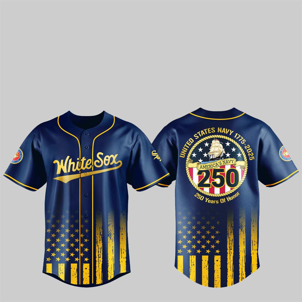 White Sox US NAVY 250th Birthday Celebration Jersey - Grishko.com