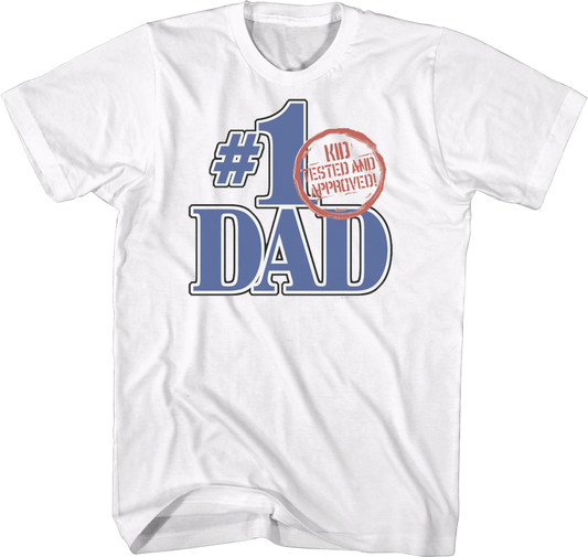 #1 Dad Kid Tested And Approved Father's Day T-Shirt