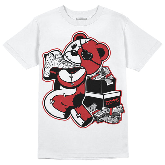Red Taxi 12s DopeSkill T-Shirt Bear Steals Sneaker Graphic