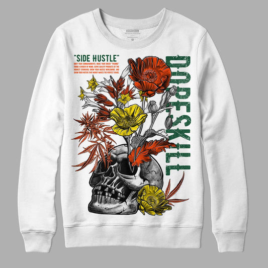 Dunk Low Team Dark Green Orange DopeSkill Sweatshirt Side Hustle Graphic