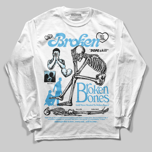 Legend Blue 11s DopeSkill Long Sleeve T-Shirt Broken Bones Graphic