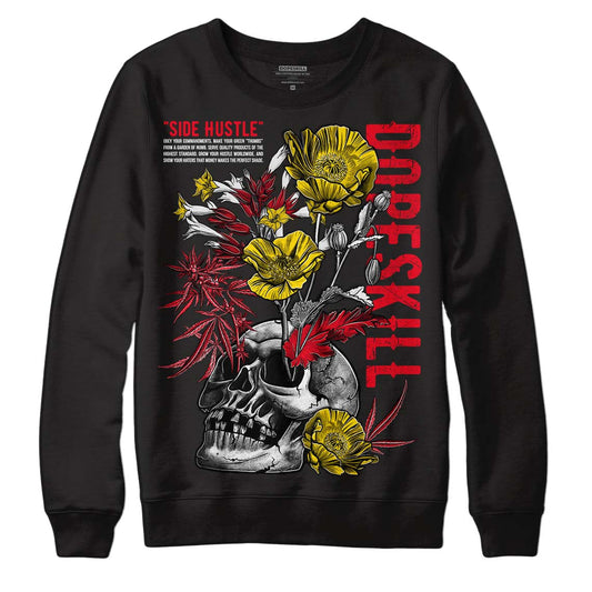 Red Thunder 4s DopeSkill Sweatshirt Side Hustle Graphic