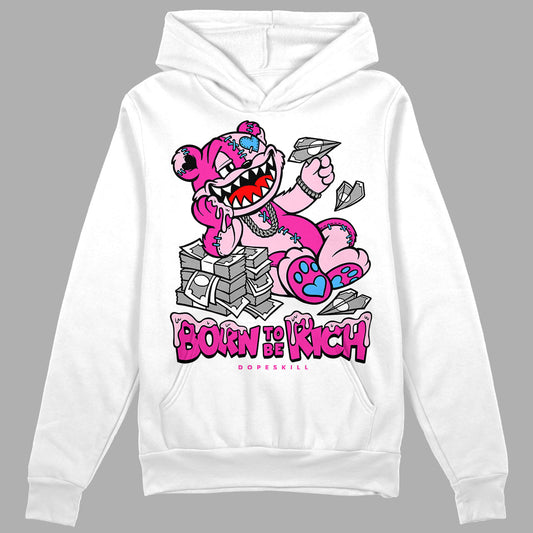 Pink Collection DopeSkill Hoodie Sweatshirt Born To Be Rich Graphic