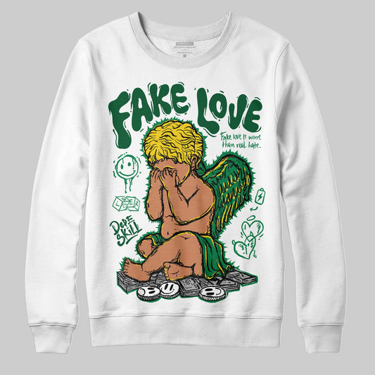 Green Collection DopeSkill Sweatshirt False Love Graphic