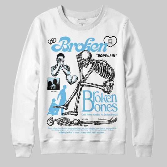 Legend Blue 11s DopeSkill Sweatshirt Broken Bones Graphic