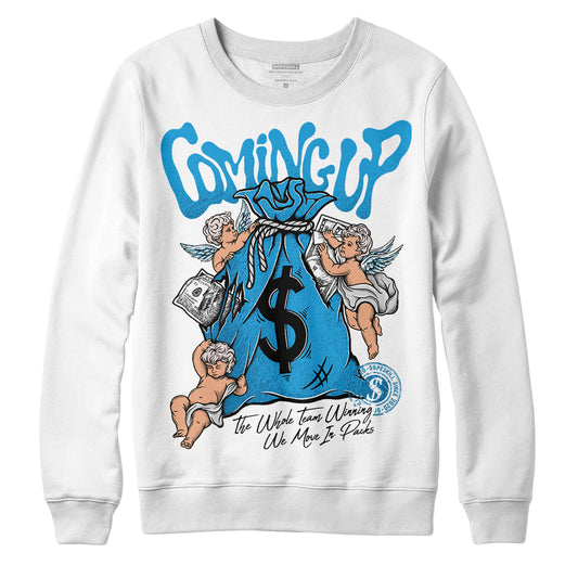 Military Blue 4s DopeSkill Sweatshirt Money Bag Coming Up Graphic