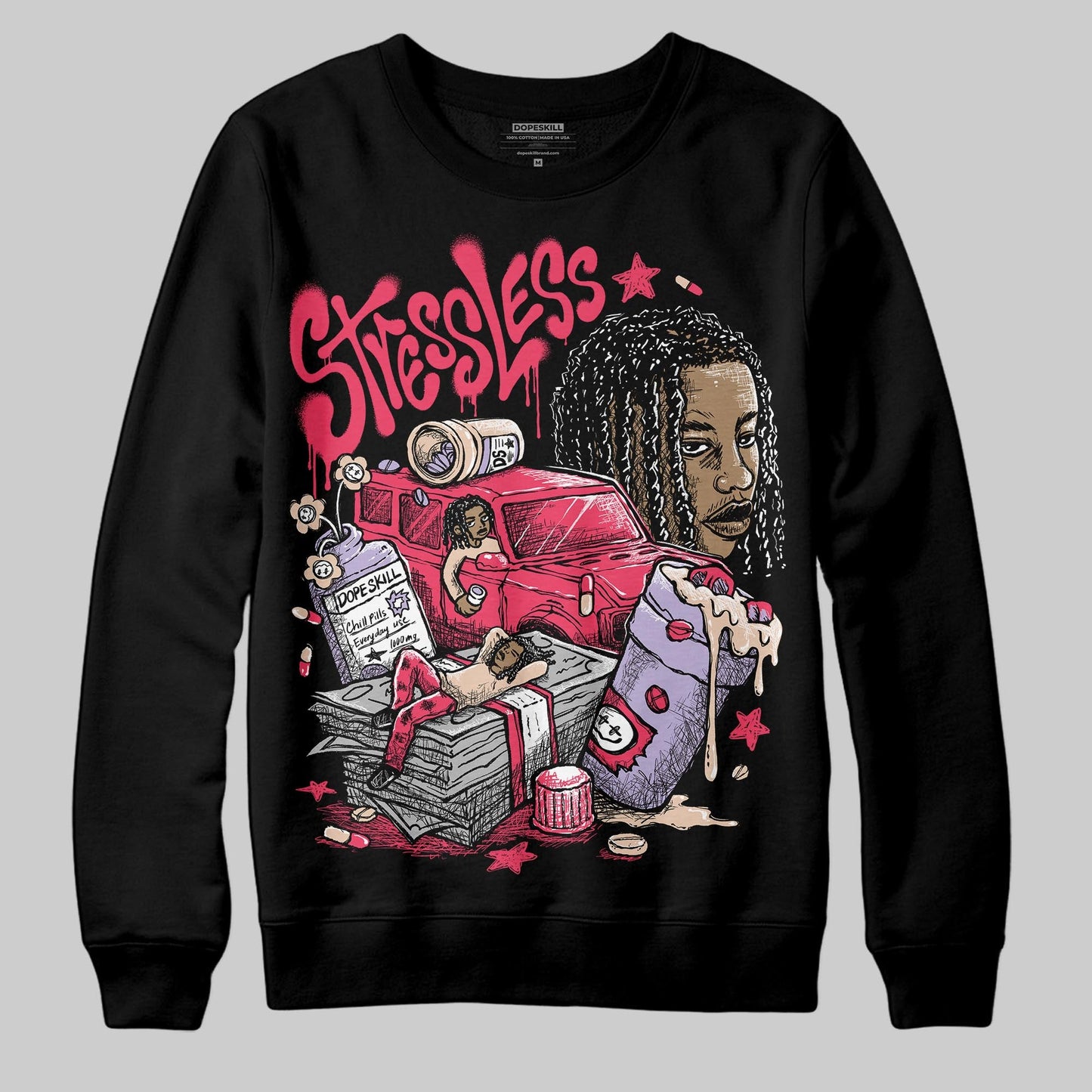 Peanut Butter Jelly 5s DopeSkill Sweatshirt Stressless Graphic