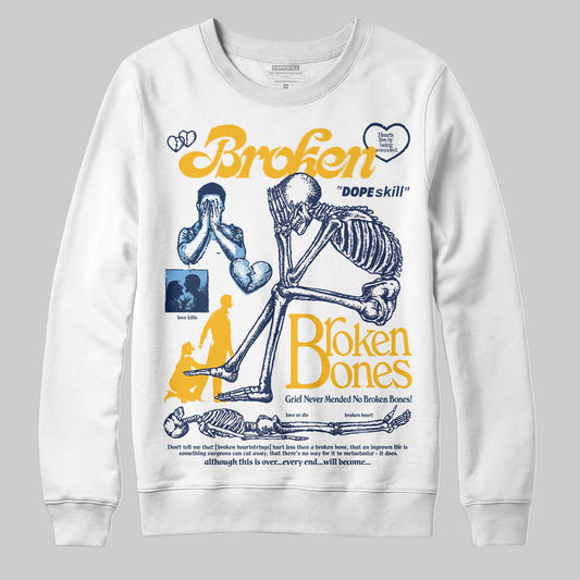 Retro Dunk From Above 4s DopeSkill Sweatshirt Broken Bones Graphic