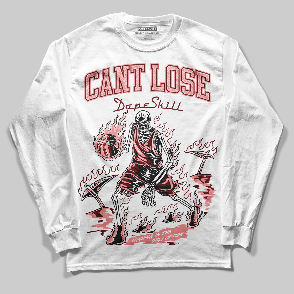 VALENTINE'S Day 3s DopeSkill Long Sleeve T-Shirt Cant Lose Graphic