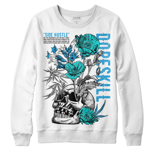 Military Blue 4s DopeSkill Sweatshirt Side Hustle Graphic