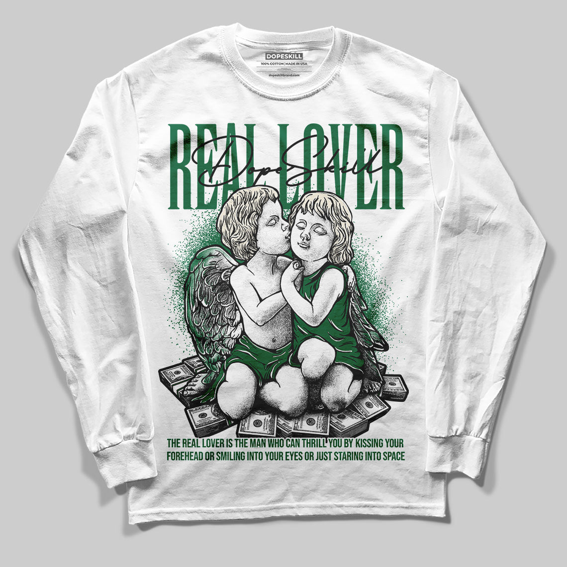 Pine Green 13s DopeSkill Long Sleeve T-Shirt Real Lover Graphic