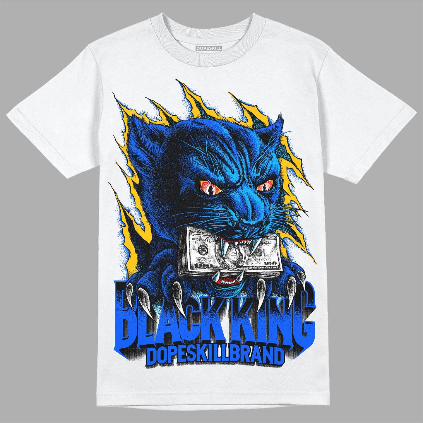 Royal Blue Collection DopeSkill T-Shirt Black King Graphic