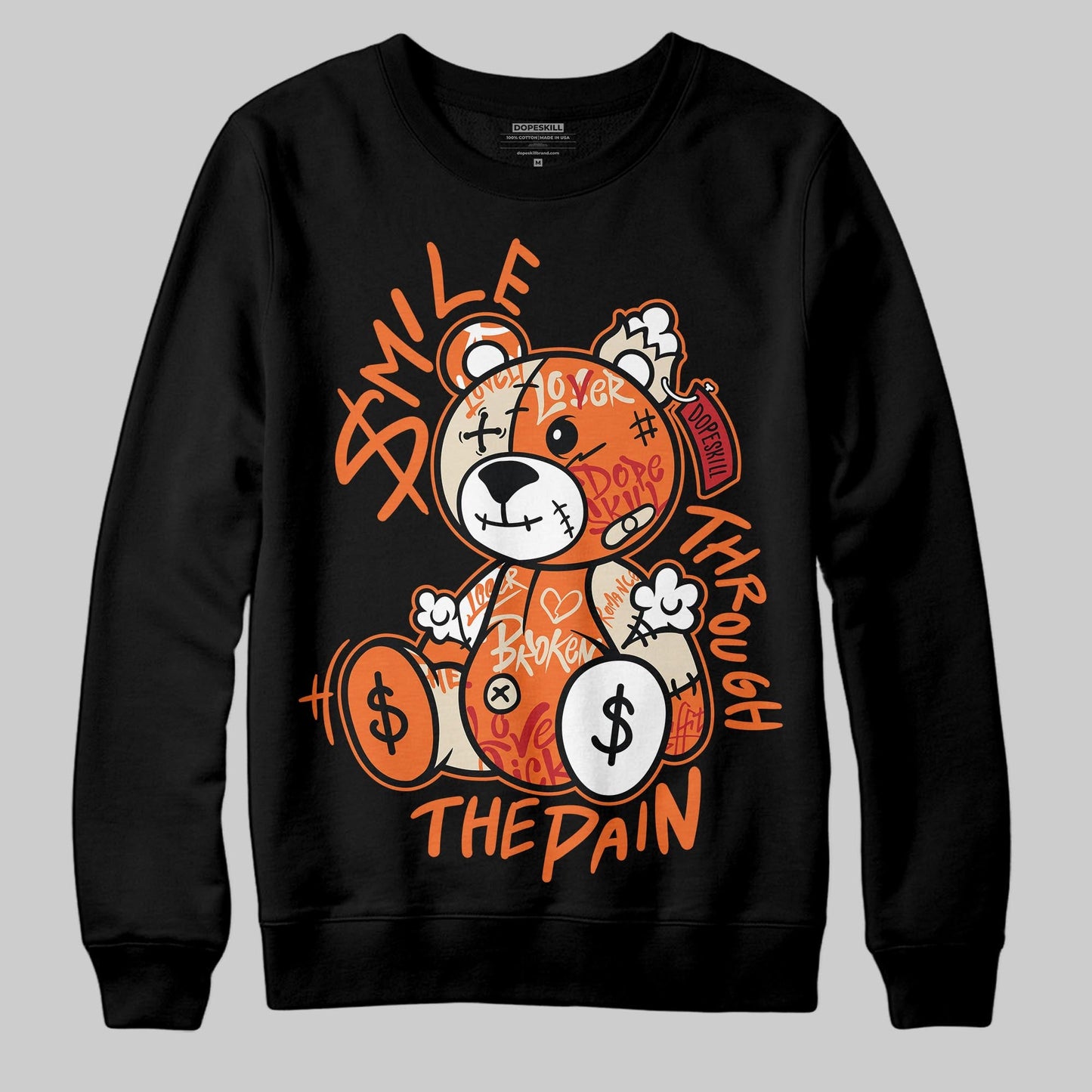 Starfish 3s DopeSkill Sweatshirt Smile Through The Pain Graphic