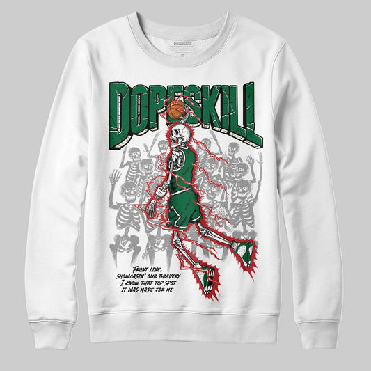 Pine Green 13s DopeSkill Sweatshirt Thunder Dunk Graphic