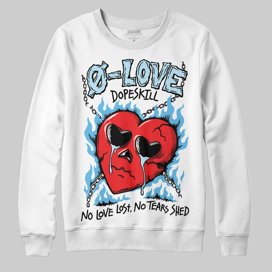 Legend Blue 11s DopeSkill Sweatshirt Crying Heart Graphic