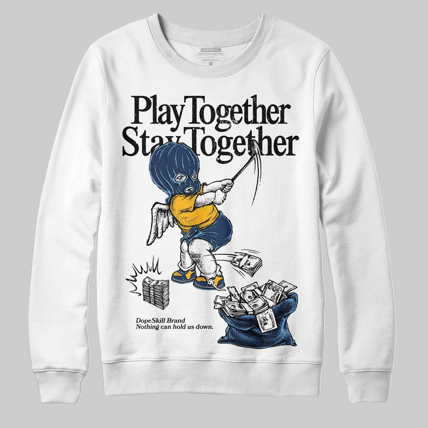 Retro Dunk From Above 4s DopeSkill Sweatshirt Play together, Stay together Graphic