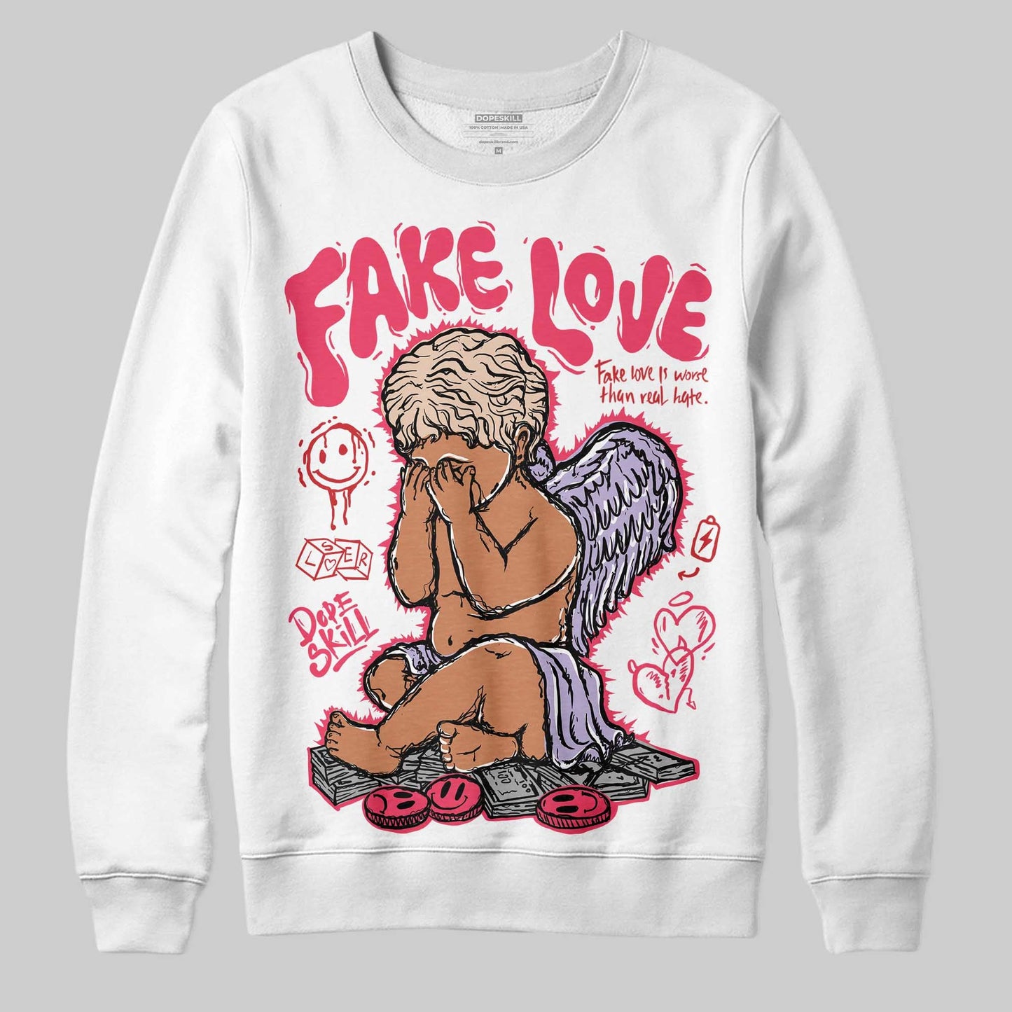 Peanut Butter Jelly 5s DopeSkill Sweatshirt False Love Graphic
