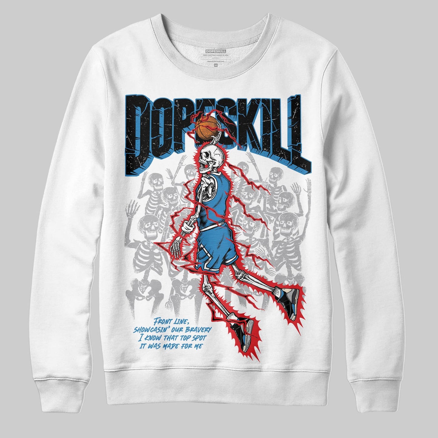 Rare Air 3s DopeSkill Sweatshirt Thunder Dunk Graphic