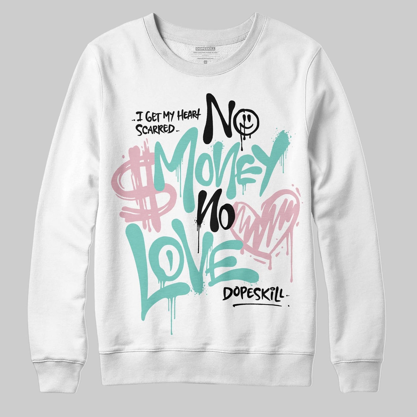 Igloo 11s DopeSkill Sweatshirt No Money No Love Typo Graphic