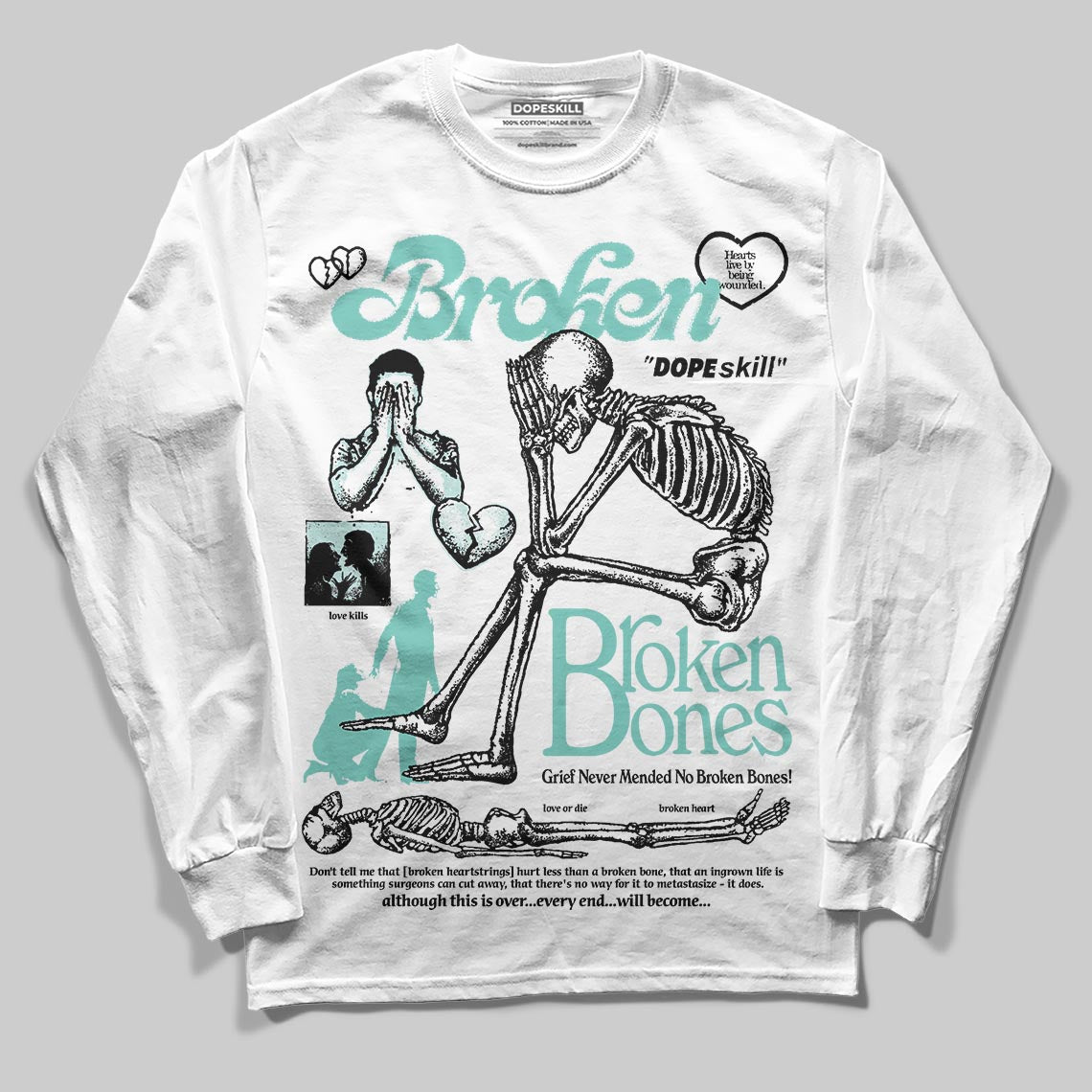 Igloo 11s DopeSkill Long Sleeve T-Shirt Broken Bones Graphic