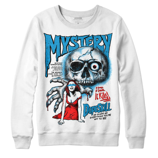Military Blue 4s DopeSkill Sweatshirt Mystery Ghostly Grasp Graphic