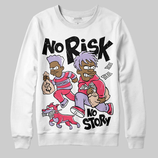 Peanut Butter Jelly 5s DopeSkill Sweatshirt No Risk No Story Graphic