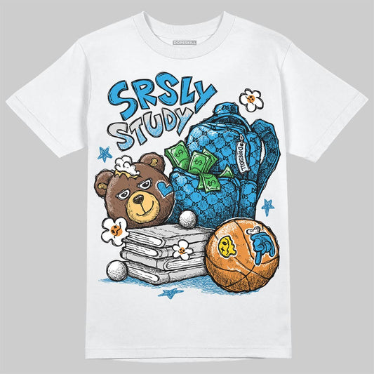 Military Blue 4s DopeSkill T-Shirt SRSLY Study Graphic