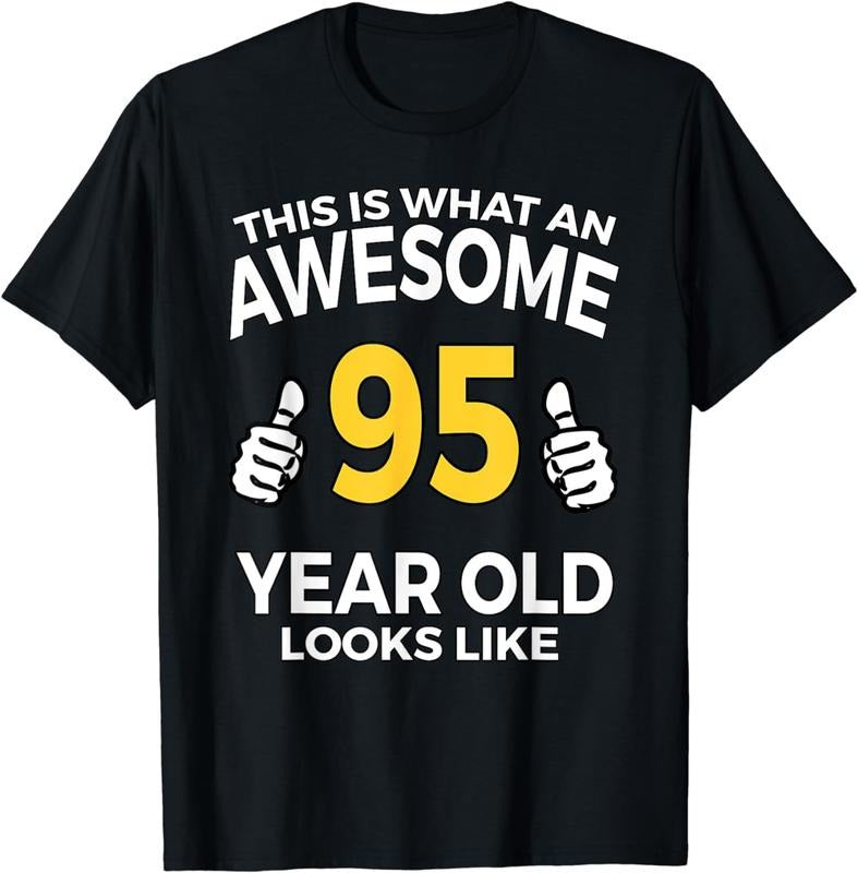 [100% Cotton] 95th Birthday Gift Aged 95 Years Old T Shirt Hoodie, Sweatshirt | HypeCrazeTee.com