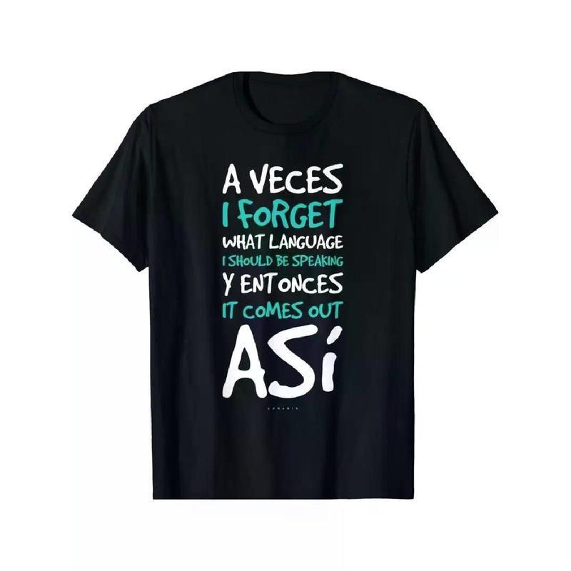 [100% Cotton] A Veces I Forget What Language Shirts - Funny Spanish Gift T-Shirt Hoodie, Sweatshirt | HypeCrazeTee.com