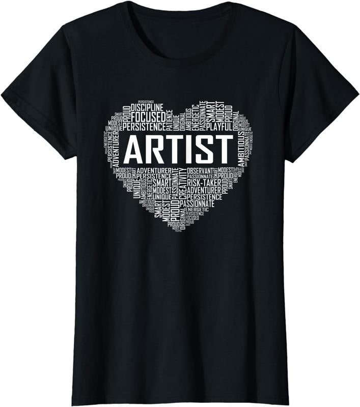[100% Cotton] Artist Heart Gifts Art Teacher Painter Gift T-Shirt Hoodie, Sweatshirt | HypeCrazeTee.com