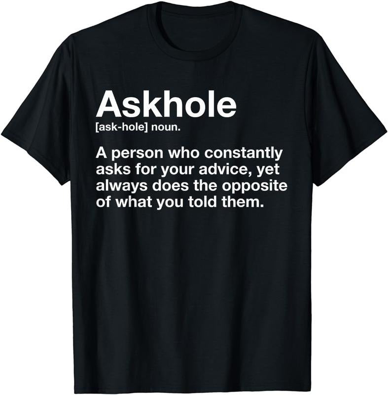 [100% Cotton] Askhole Definition Hilarious Gag Dictionary Adult T-Shirt Hoodie, Sweatshirt | HypeCrazeTee.com