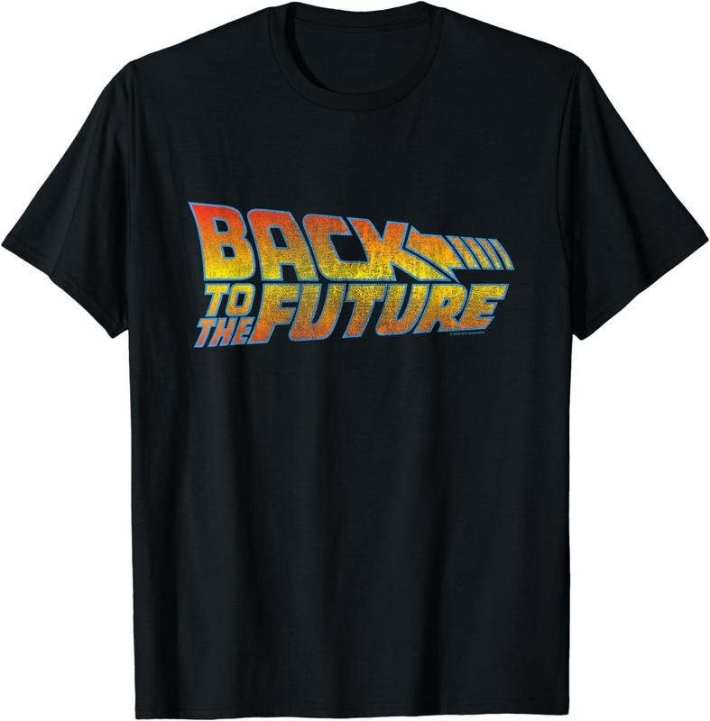 [100% Cotton] Back to the Future Distressed Logo T-Shirt Hoodie, Sweatshirt | HypeCrazeTee.com