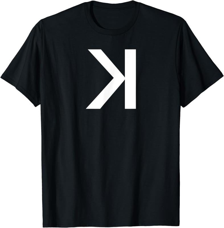[100% Cotton] Backwards Letter K T-Shirt Hoodie, Sweatshirt | HypeCrazeTee.com