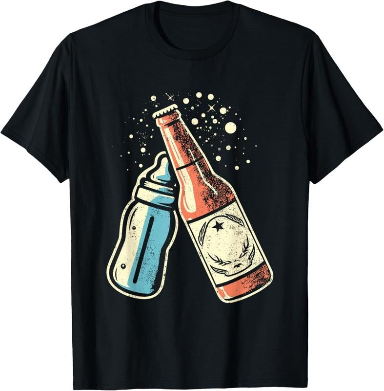 [100% Cotton] Beer Baby Bottle Toast - Cheers First Time Father To Be T-Shirt Hoodie, Sweatshirt | HypeCrazeTee.com