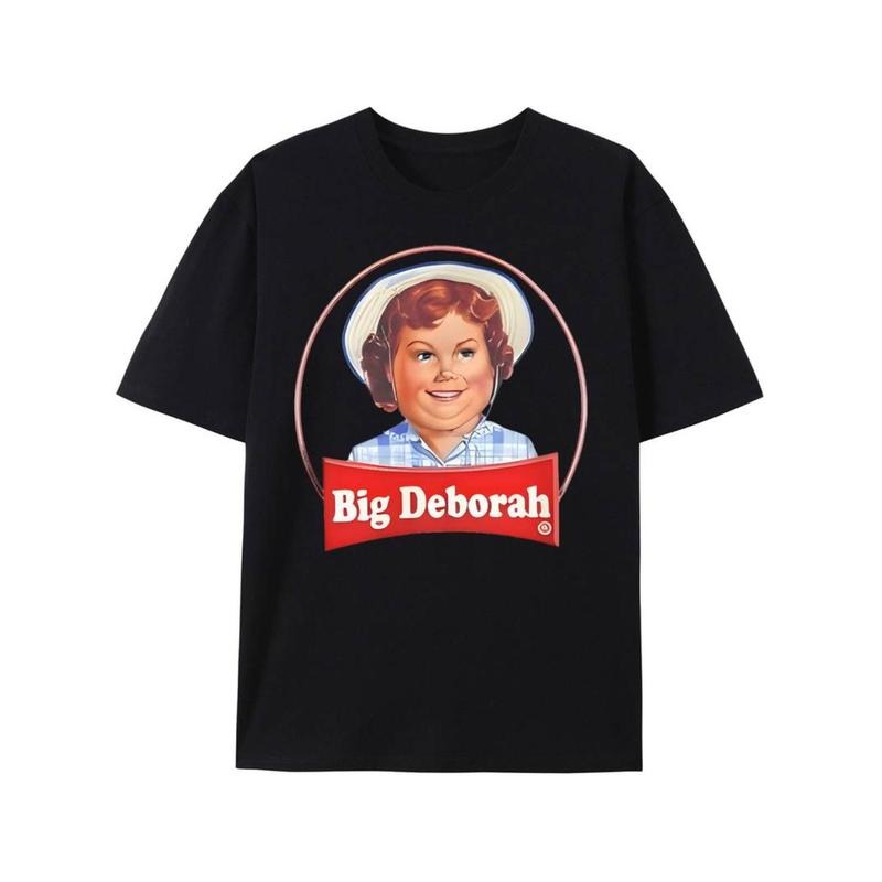 [100% Cotton] Big Deborah  T-Shirt| Funny Humor Pun Parody Snacks Cake Trendy Cotton Tops Short Sleeve Hoodie, Sweatshirt