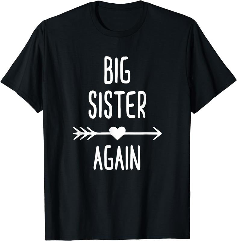 [100% Cotton] Big Sister Again Shirt Sis To Be Girls Youth Teens T-Shirt Hoodie, Sweatshirt | HypeCrazeTee.com